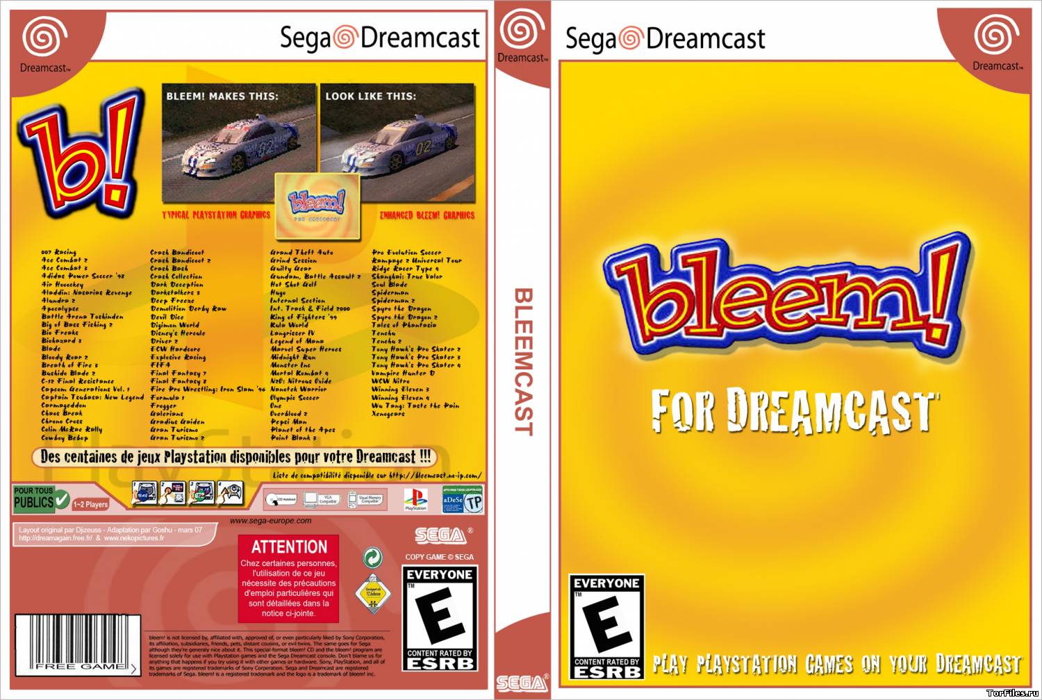 [Dreamcast] Bleemcast for GT2, T3, MGS