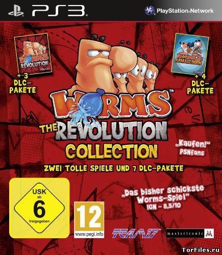 [PS3] Worms Revolution [USA] 4.50 [Cobra ODE / E3 ODE PRO ISO] [Unofficial/ 3 DLC] [RUS]