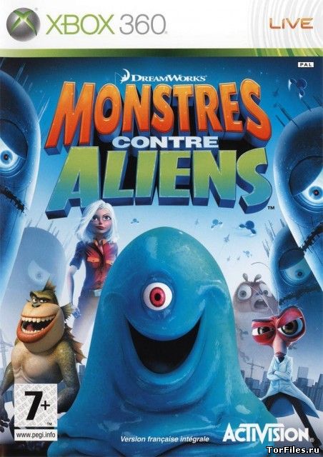 [XBOX360] Monsters vs Aliens [Region Free / RUS]