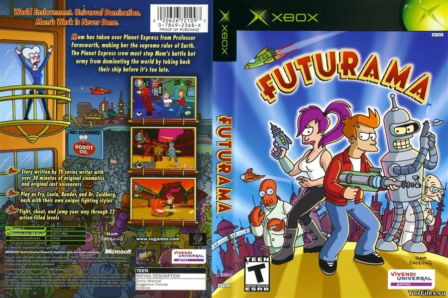 [XBOX360E] Futurama The Game [Region Free / ENG]