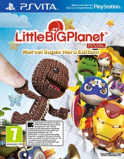 [PSV] LittleBigPlanet PS Vita: Marvel Super Hero Edition [NoNpDrm] [DLC/RUSSOUND]